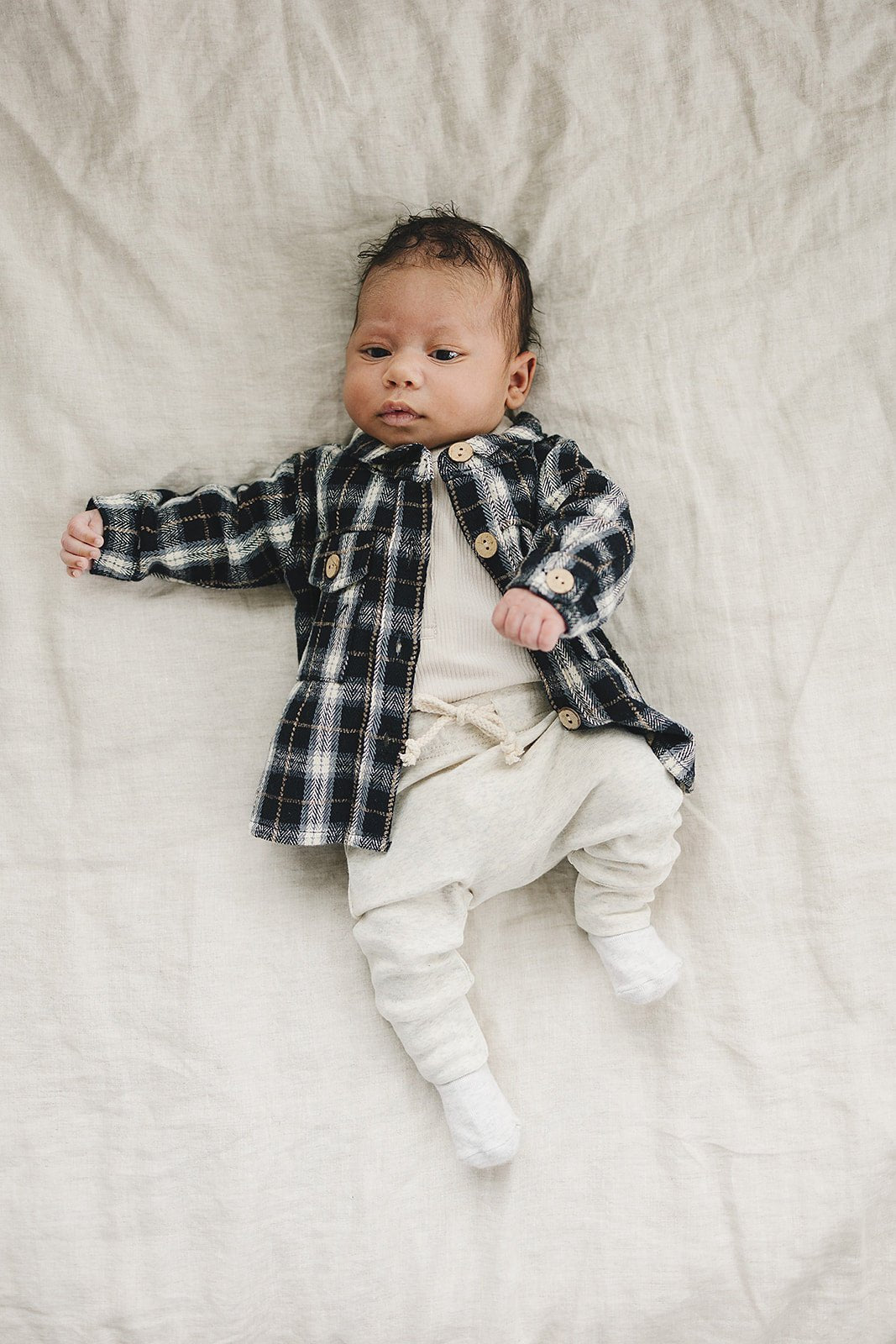 Oatmeal Cotton Joggers - Mack & Harvie