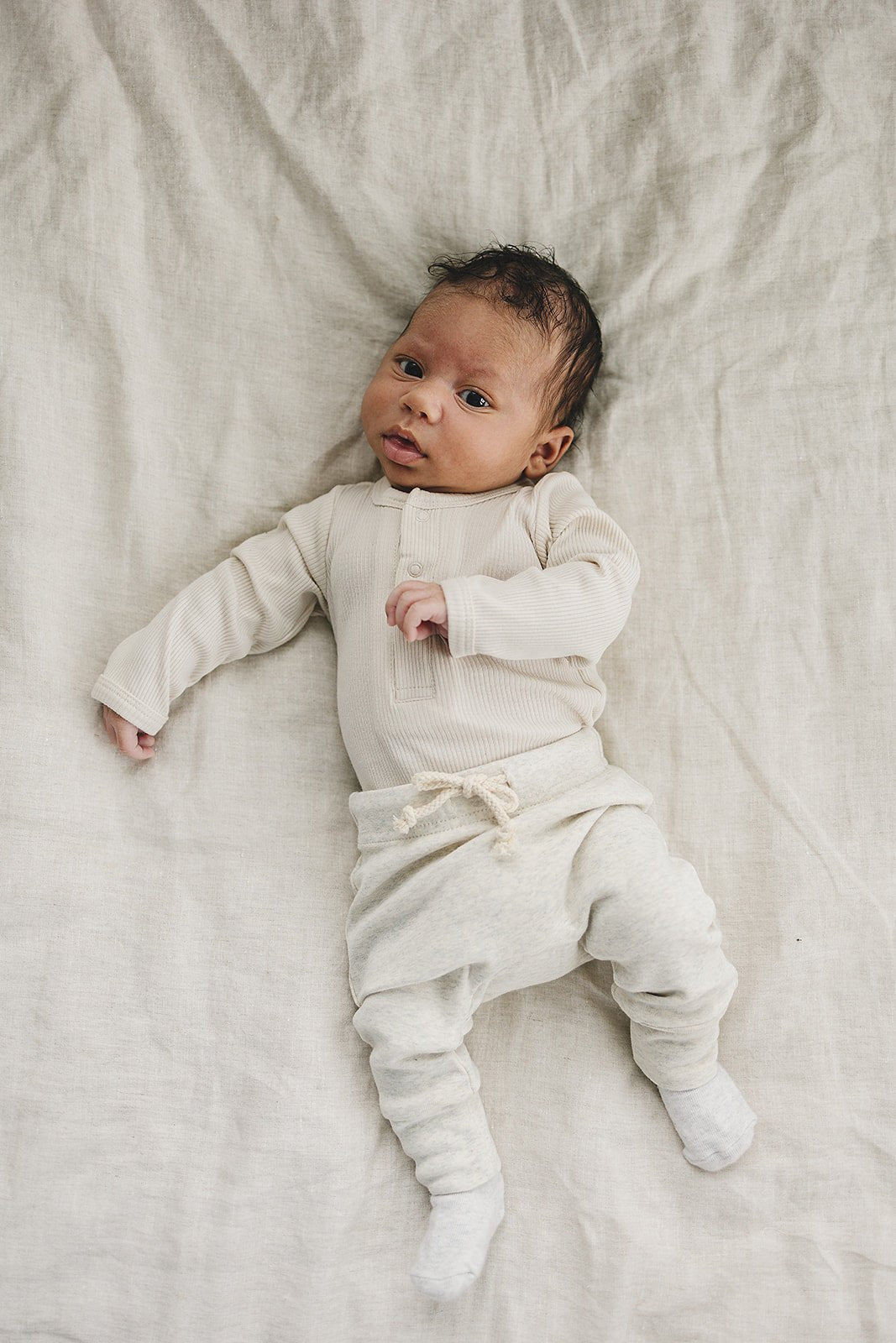 Oatmeal Cotton Joggers - Mack & Harvie