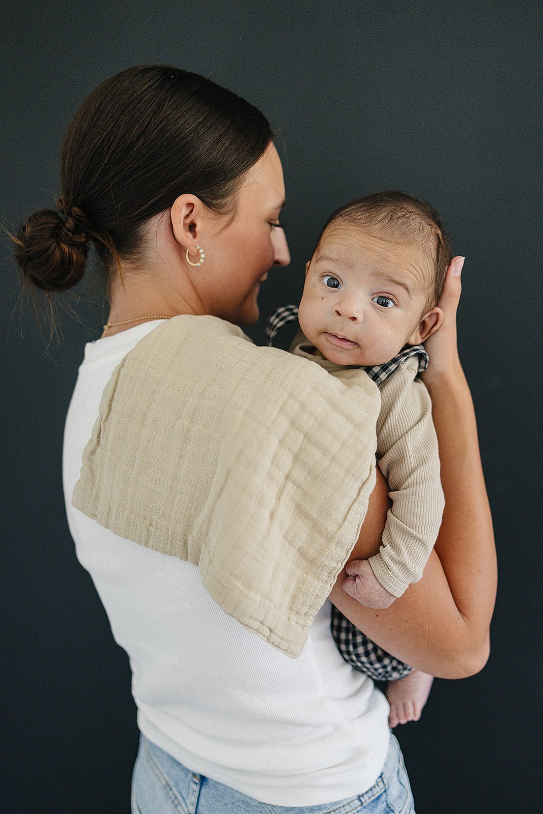 Oatmeal Muslin Burp Cloth - Mack & Harvie