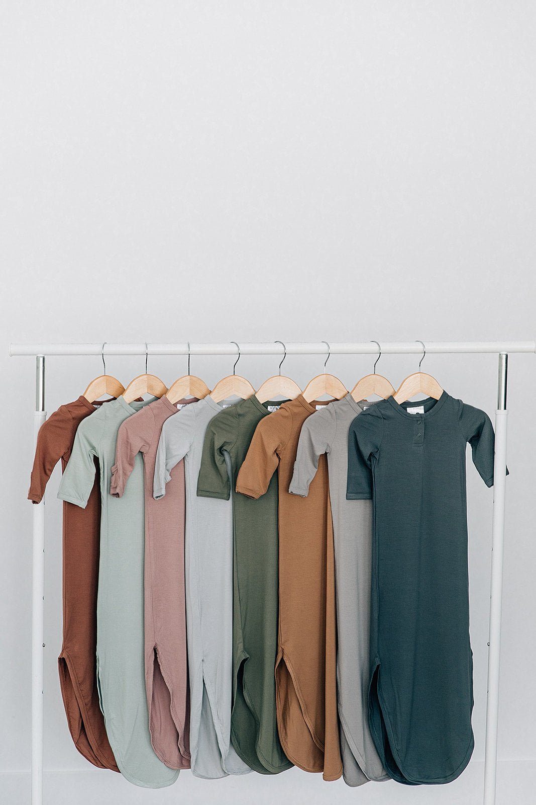 Olive Bamboo Knot Gown - Mack & Harvie