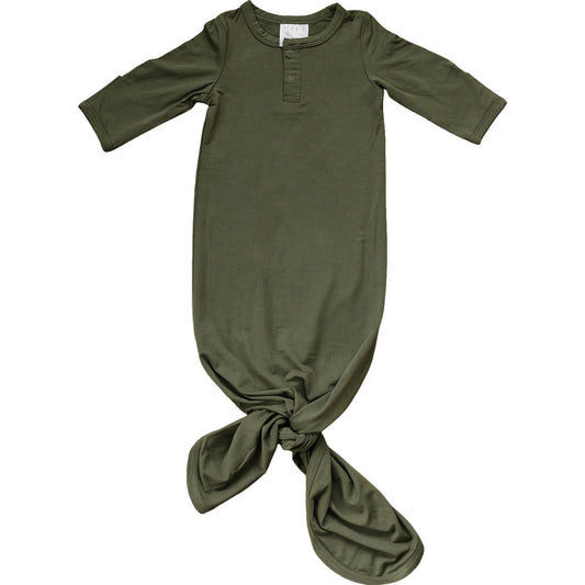 Olive Bamboo Knot Gown - Mack & Harvie