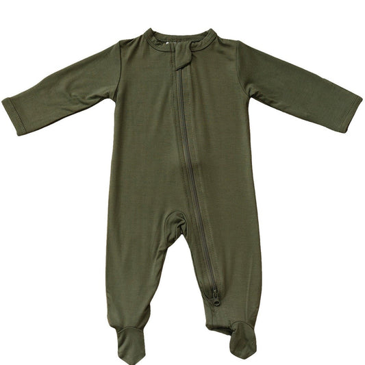 Olive Bamboo Zipper - Mack & Harvie