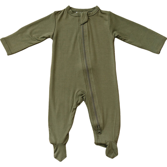 Olive Bamboo Zipper - Mack & Harvie