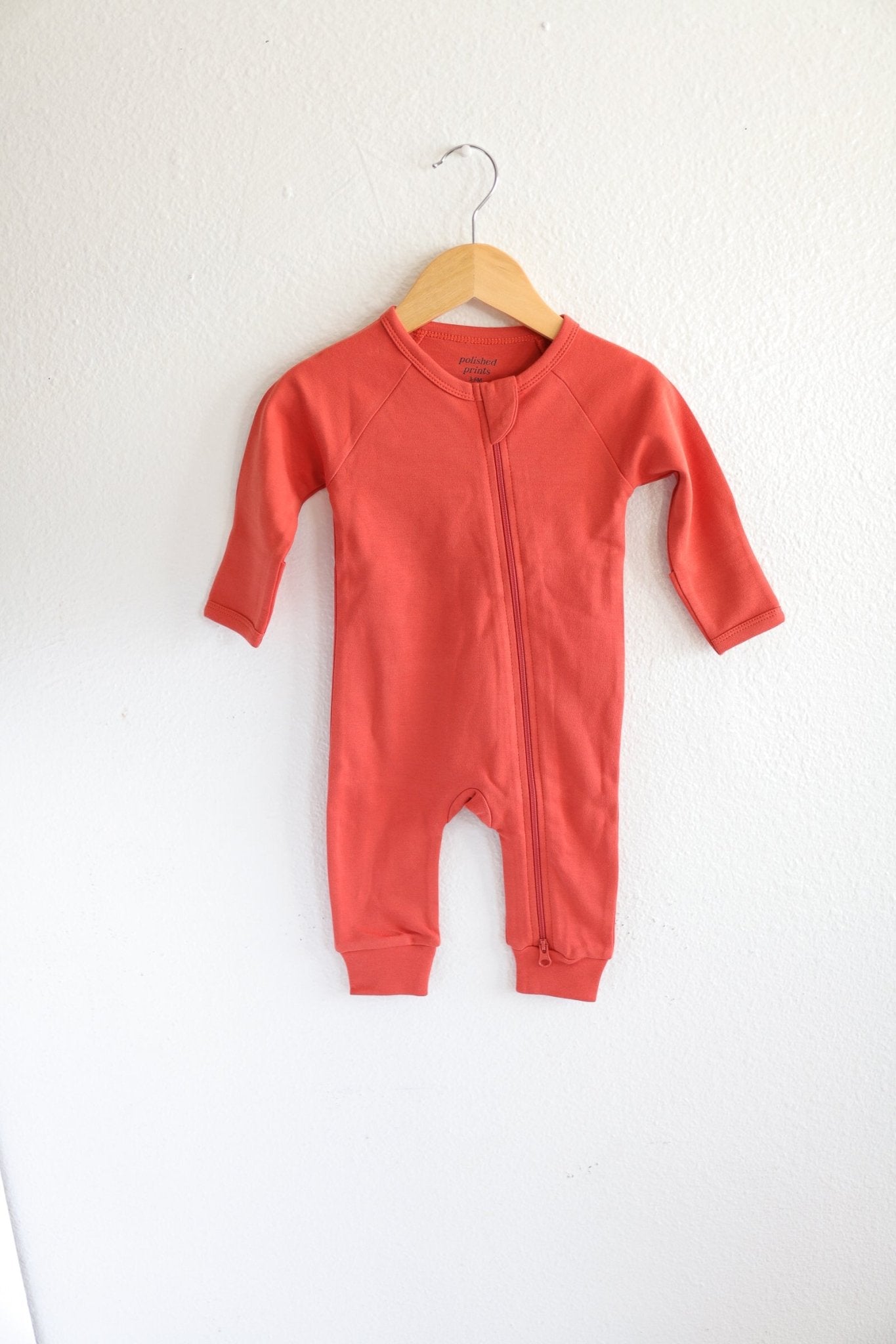 Organic Cotton Baby Zipper Sleeper in Cherry - Mack & Harvie