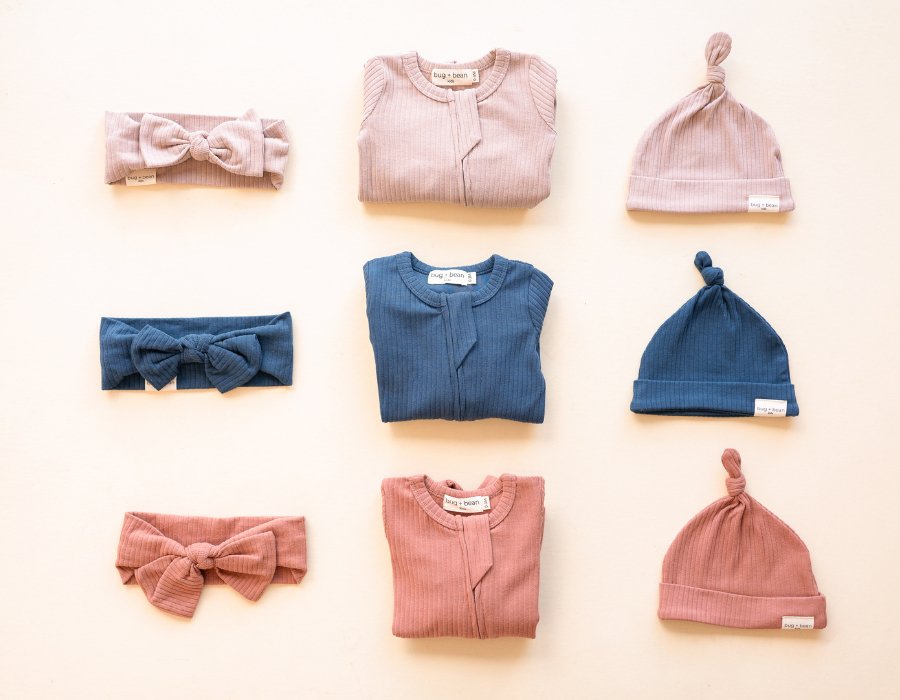 Organic Cotton Ribbed Footie - Mack & Harvie