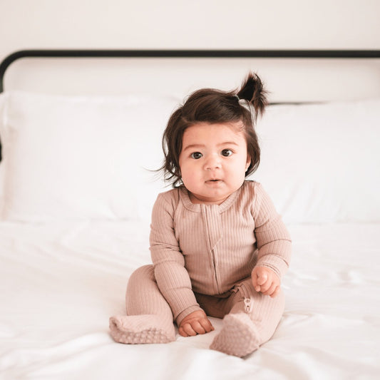 Organic Cotton Ribbed Footie - Mack & Harvie