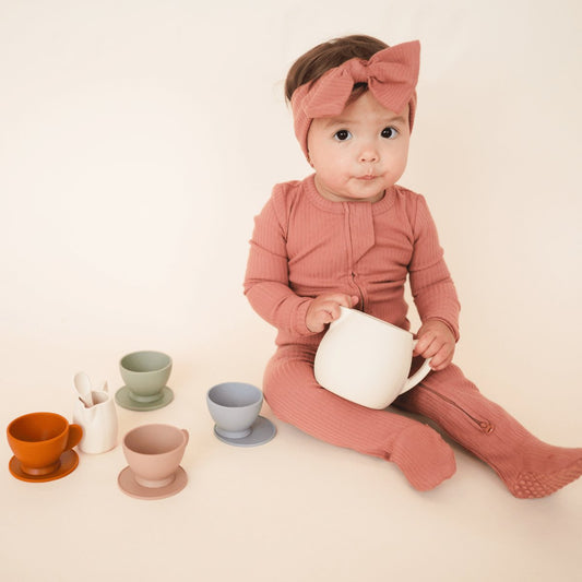 Organic Cotton Ribbed Footie - Mack & Harvie