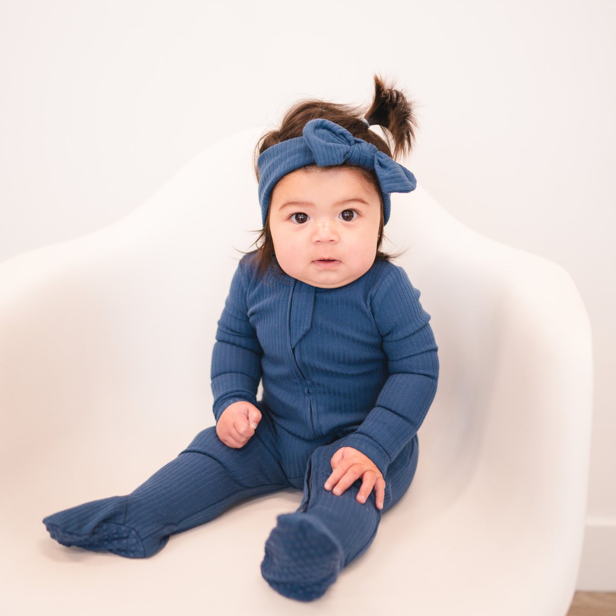 Organic Cotton Ribbed Footie - Mack & Harvie