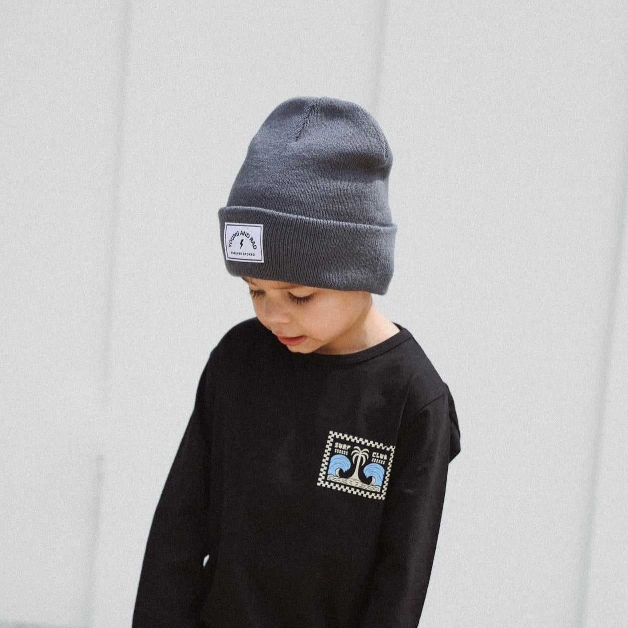 PALM SURF CLUB LONG SLEEVE - BLACK - Mack & Harvie