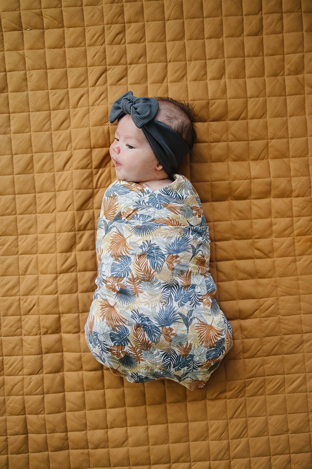 Paradise Palms Muslin Swaddle Blanket - Mack & Harvie