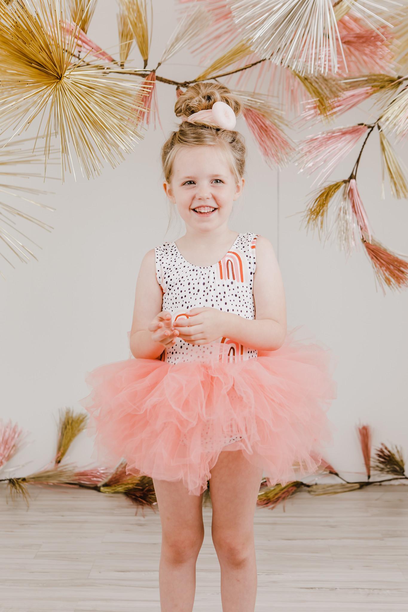 Peach Rainbow Tank Tutu Leotard - Mack & Harvie