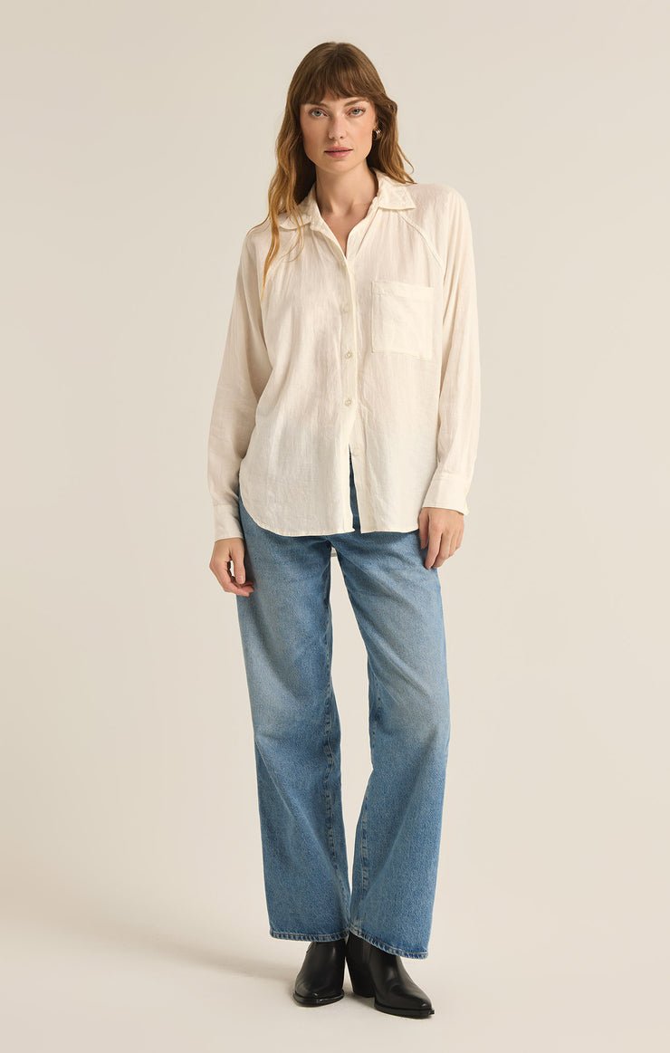 PERFECT LINEN TOP
