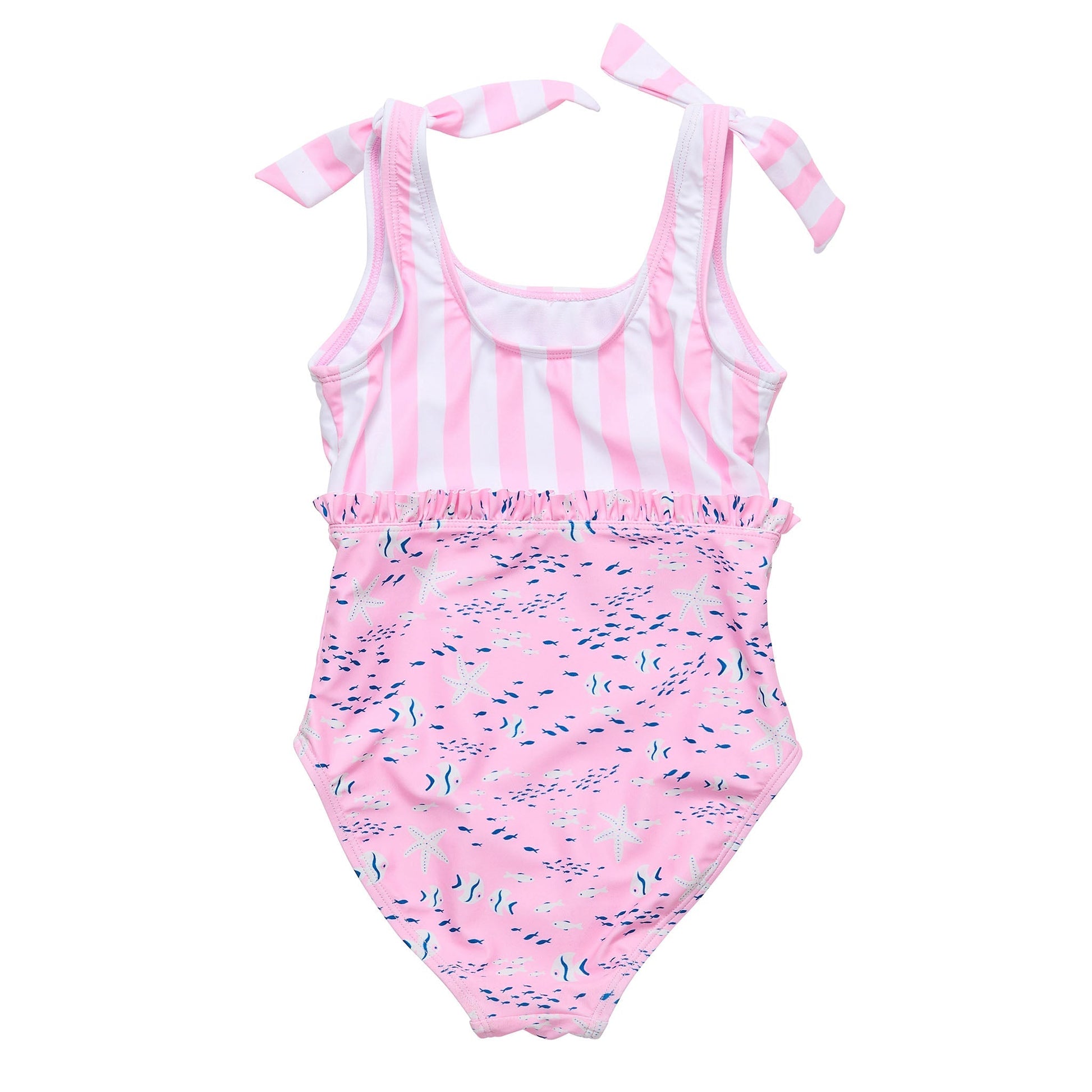 Pink Sea Shoulder Tie Swimsuit - Mack & Harvie