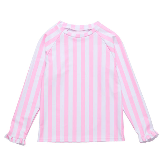 Pink Stripe LS Rash Top - Mack & Harvie