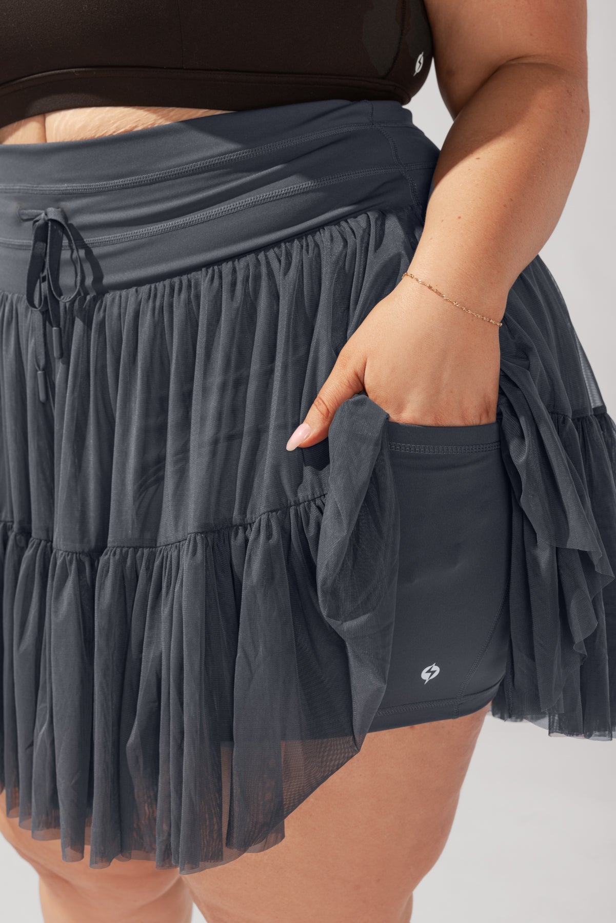 Pirouette Skort - Smoky Grey - Mack & Harvie