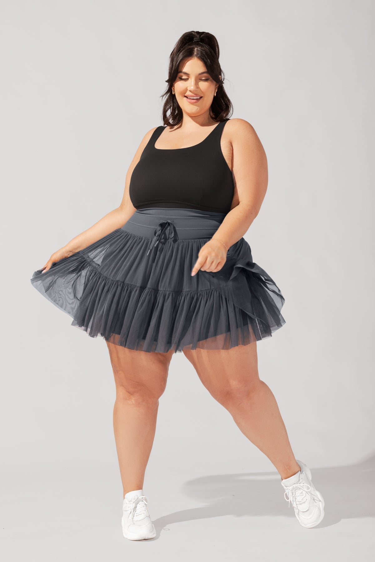 Pirouette Skort - Smoky Grey - Mack & Harvie
