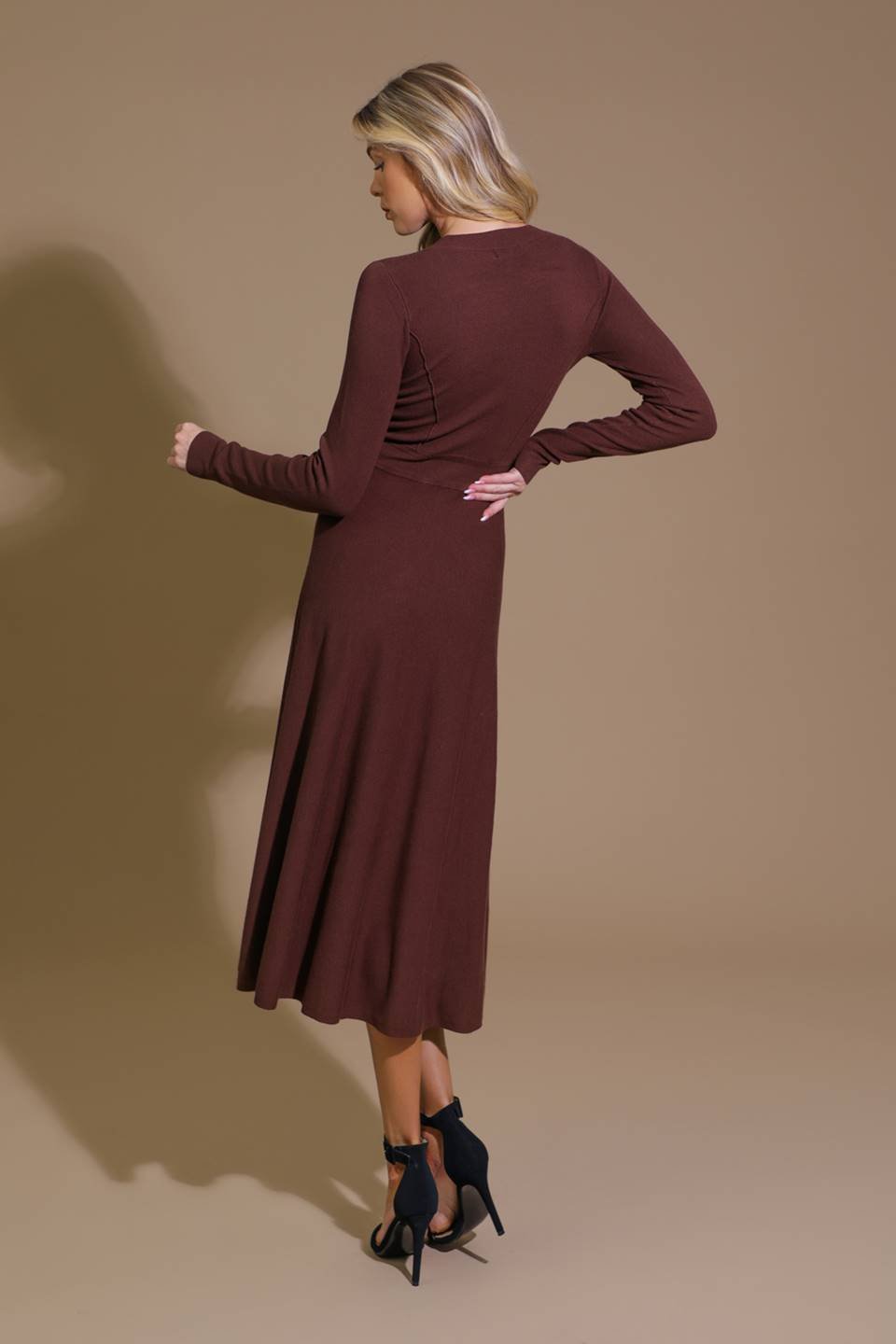 PLACE TO BE SWEATER MIDI DRESS - Mack & Harvie