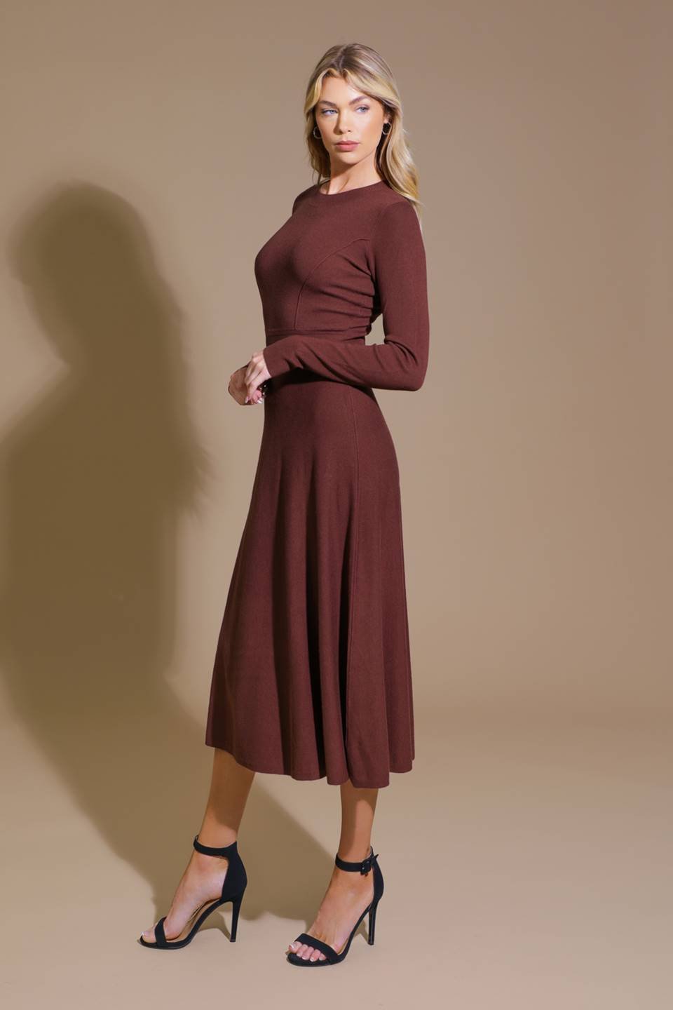 PLACE TO BE SWEATER MIDI DRESS - Mack & Harvie