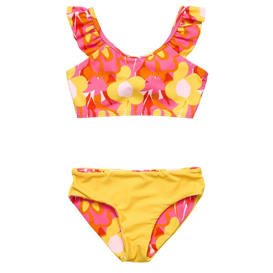 Pop of Sunshine Frill Crop Bikini - Mack & Harvie