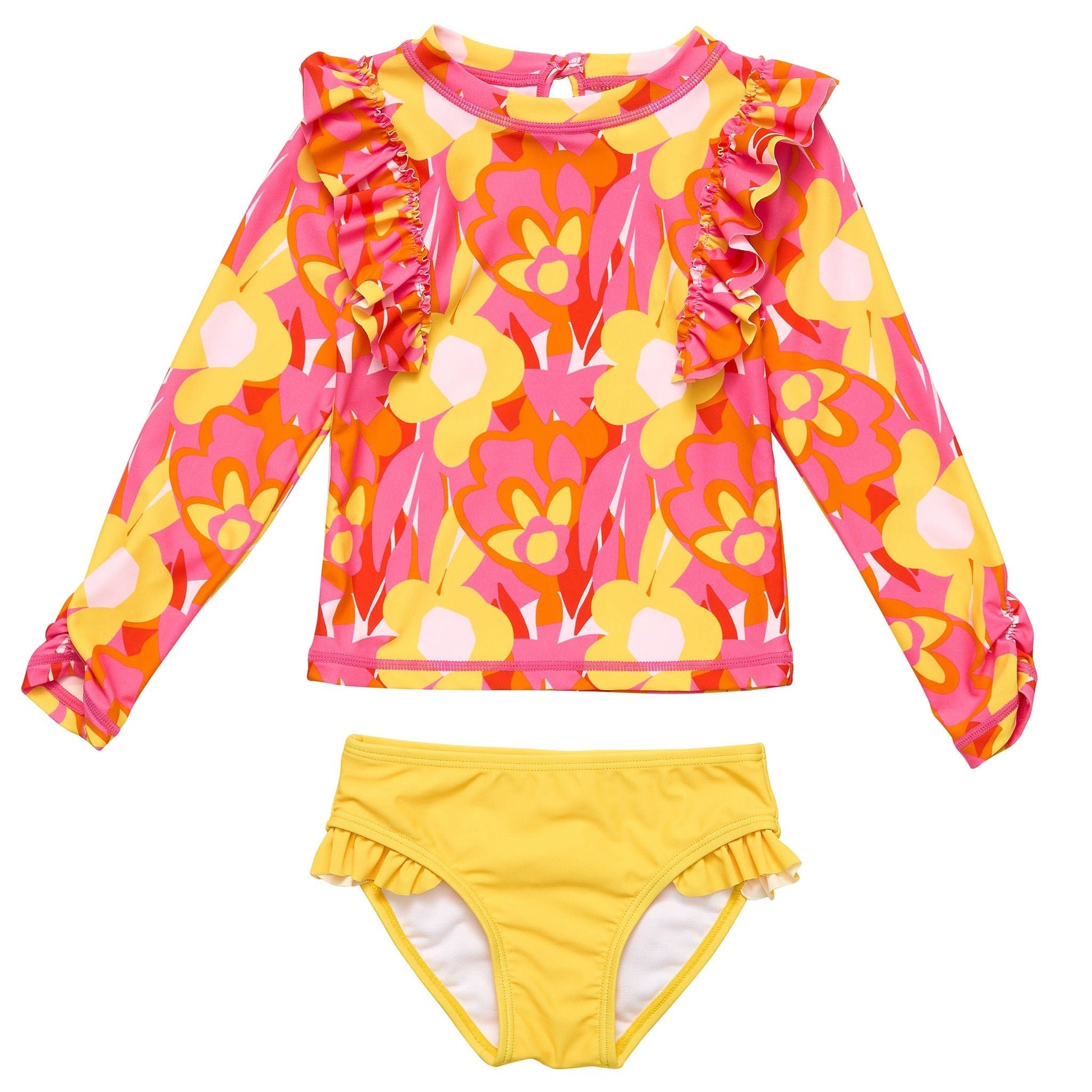 Pop of Sunshine LS Ruffle Set - Mack & Harvie