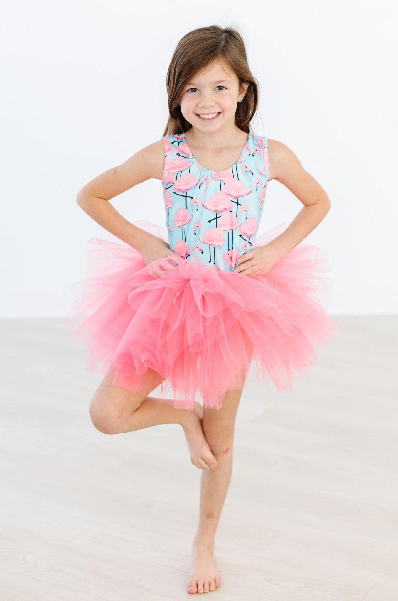 Pretty in Pink Flamingos Tank Tutu Leotard - Mack & Harvie