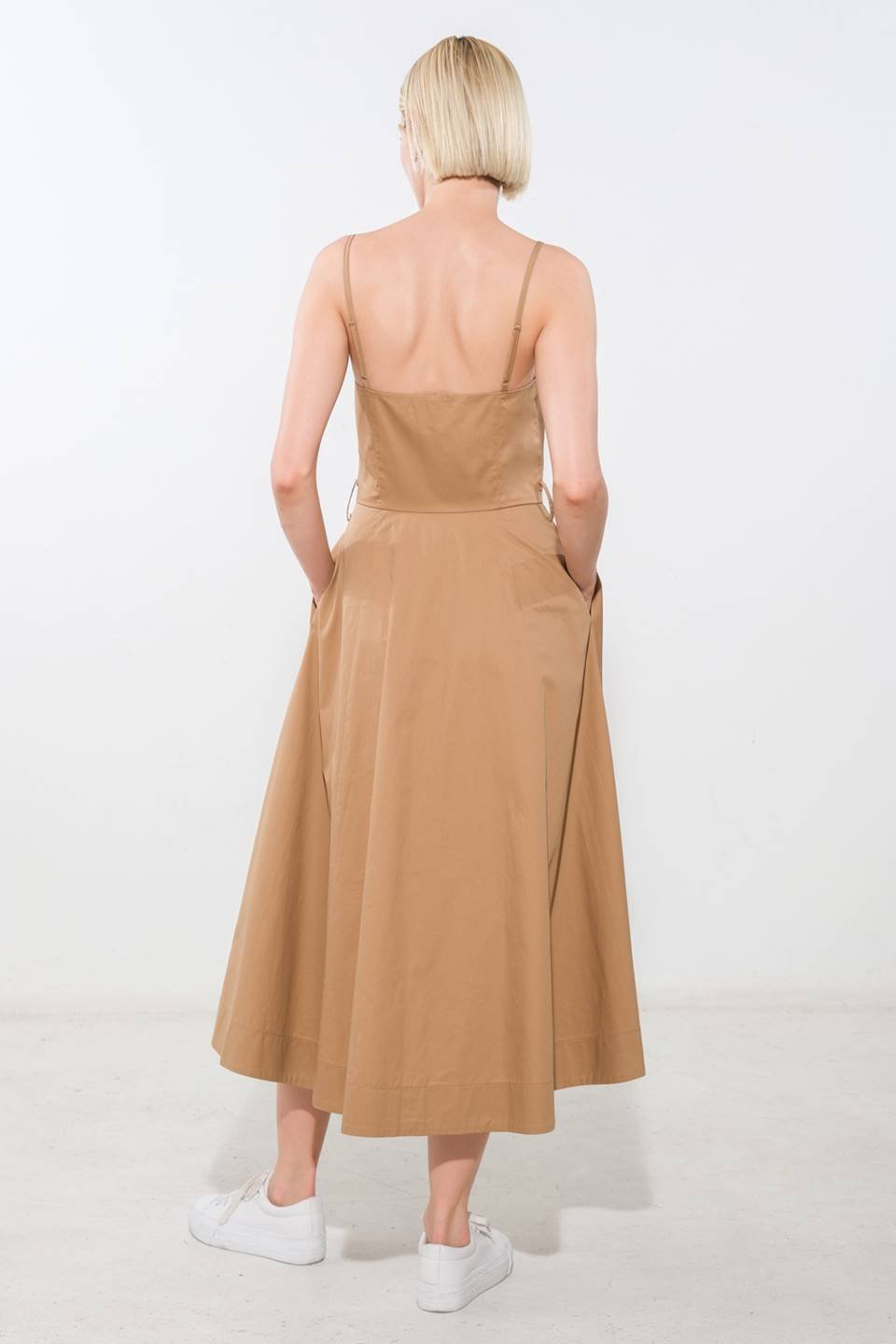 PROOF OF PERFECTION WOVEN MIDI DRESS - Mack & Harvie