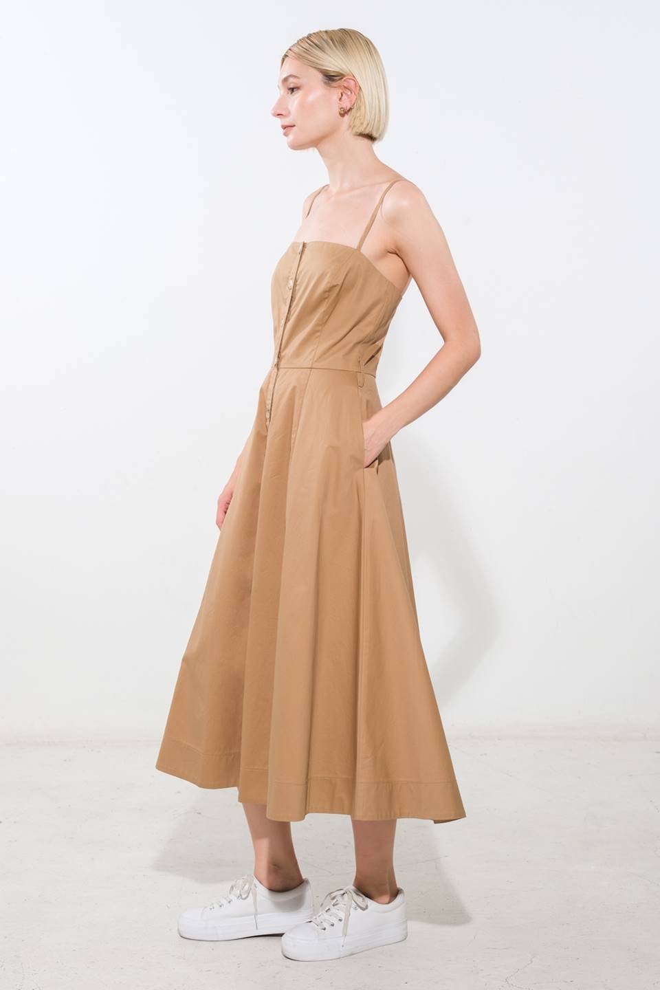 PROOF OF PERFECTION WOVEN MIDI DRESS - Mack & Harvie