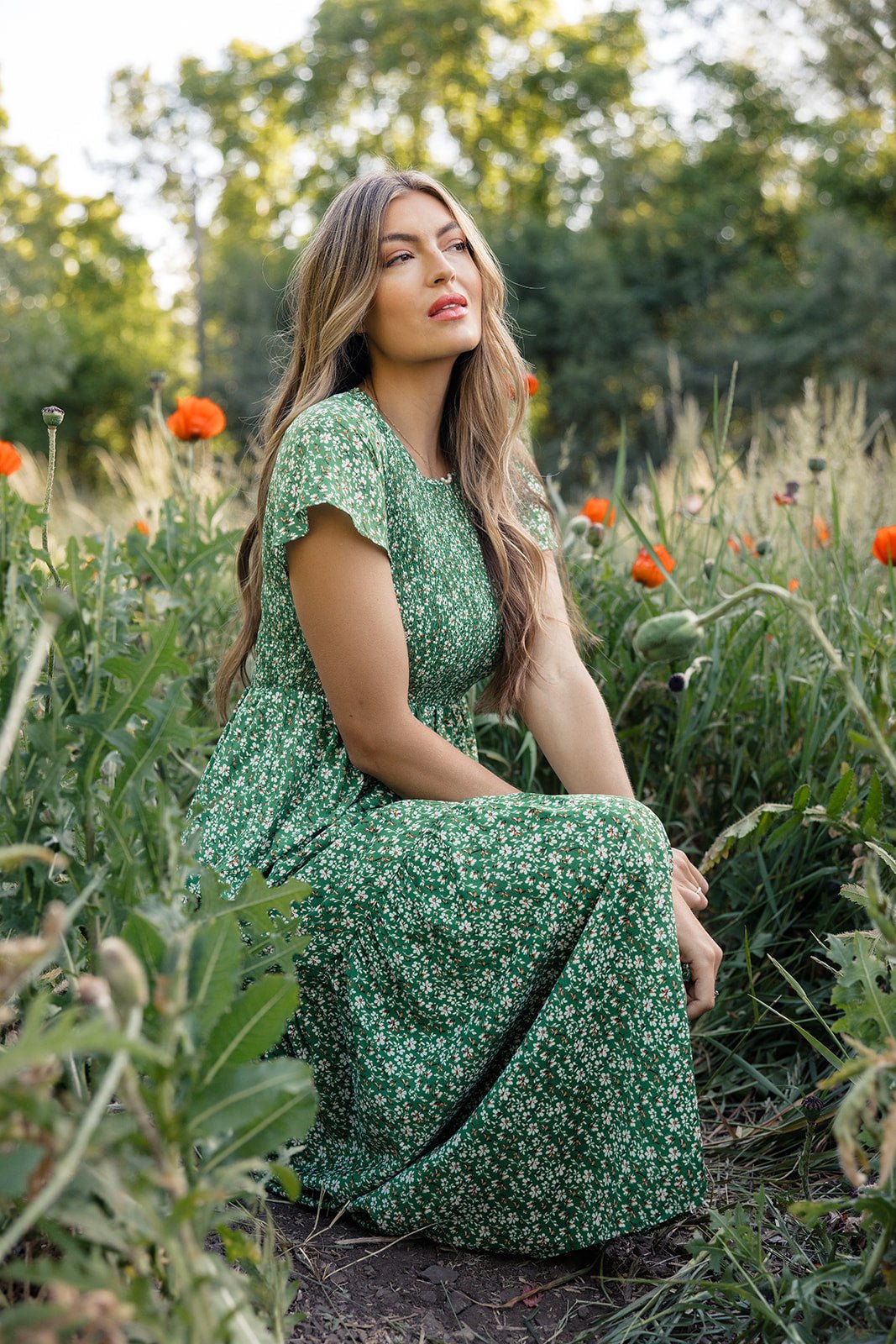Rachelle Smocked Maxi - Mack & Harvie
