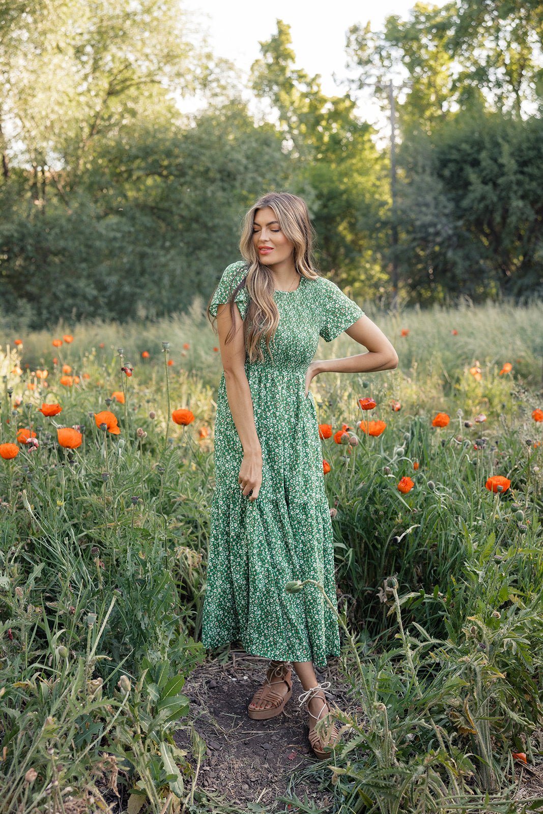 Rachelle Smocked Maxi - Mack & Harvie