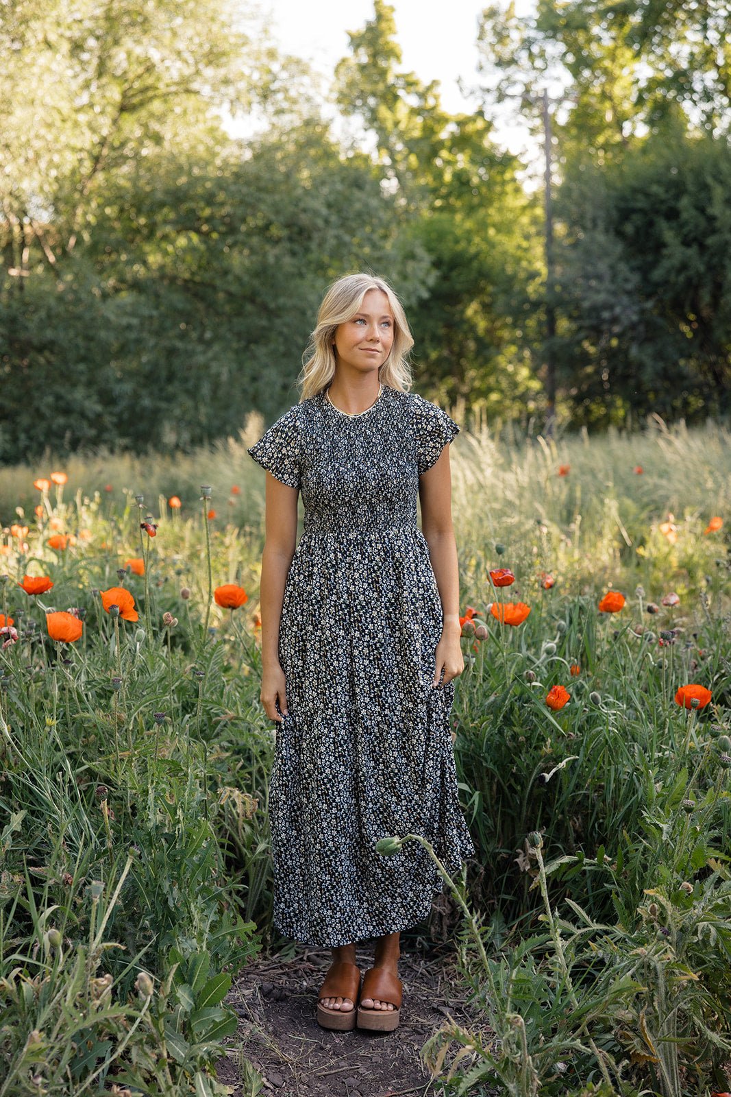 Rachelle Smocked Maxi - Mack & Harvie