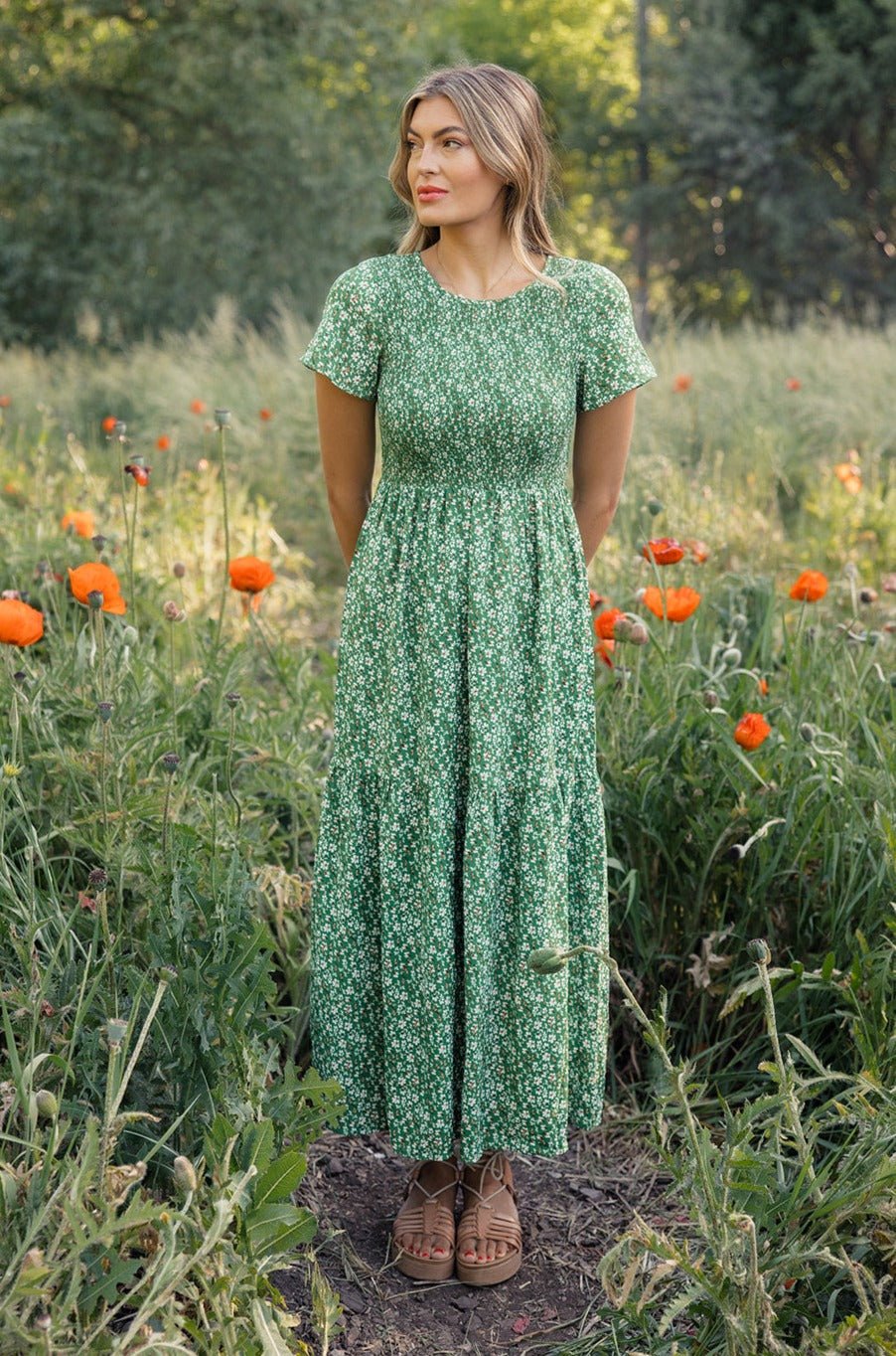 Rachelle Smocked Maxi - Mack & Harvie