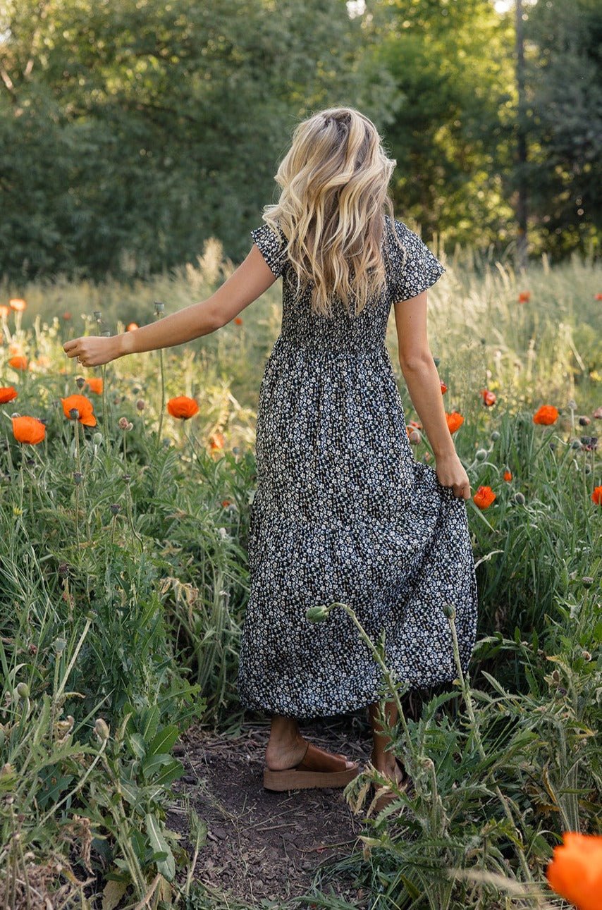 Rachelle Smocked Maxi - Mack & Harvie