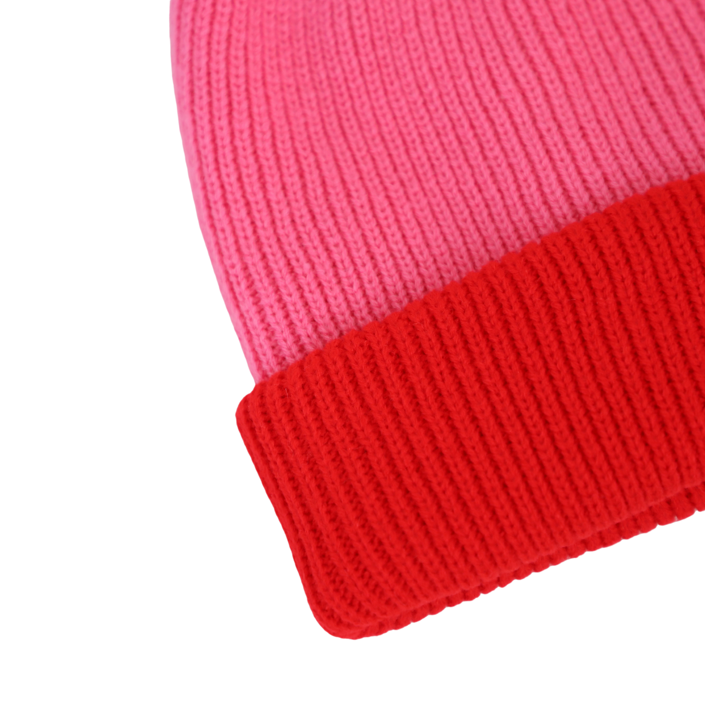 Thick Knit Beanie Red/Pink