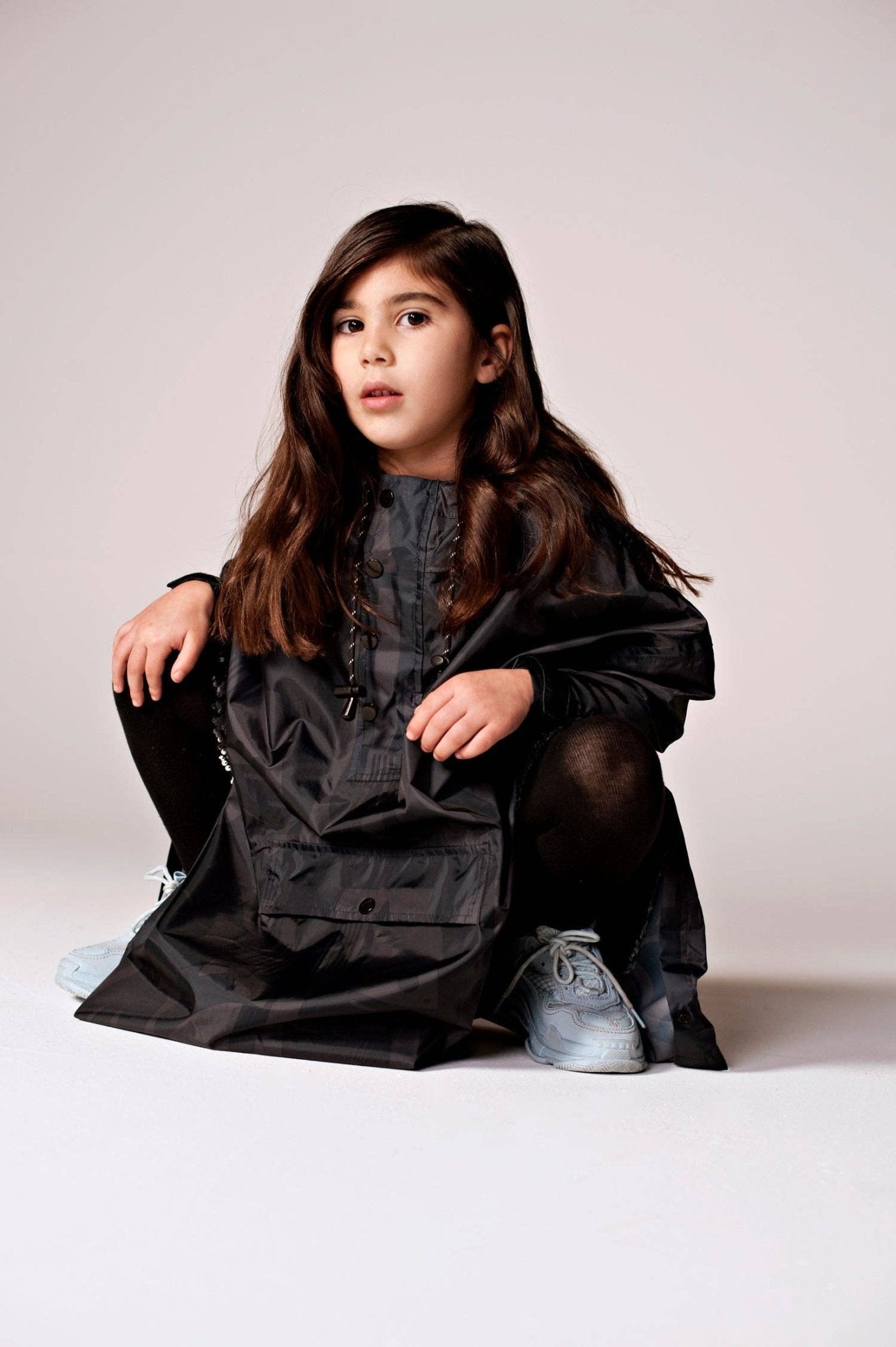 Rainkiss - Back to Black - Kids Rain Poncho - Mack & Harvie