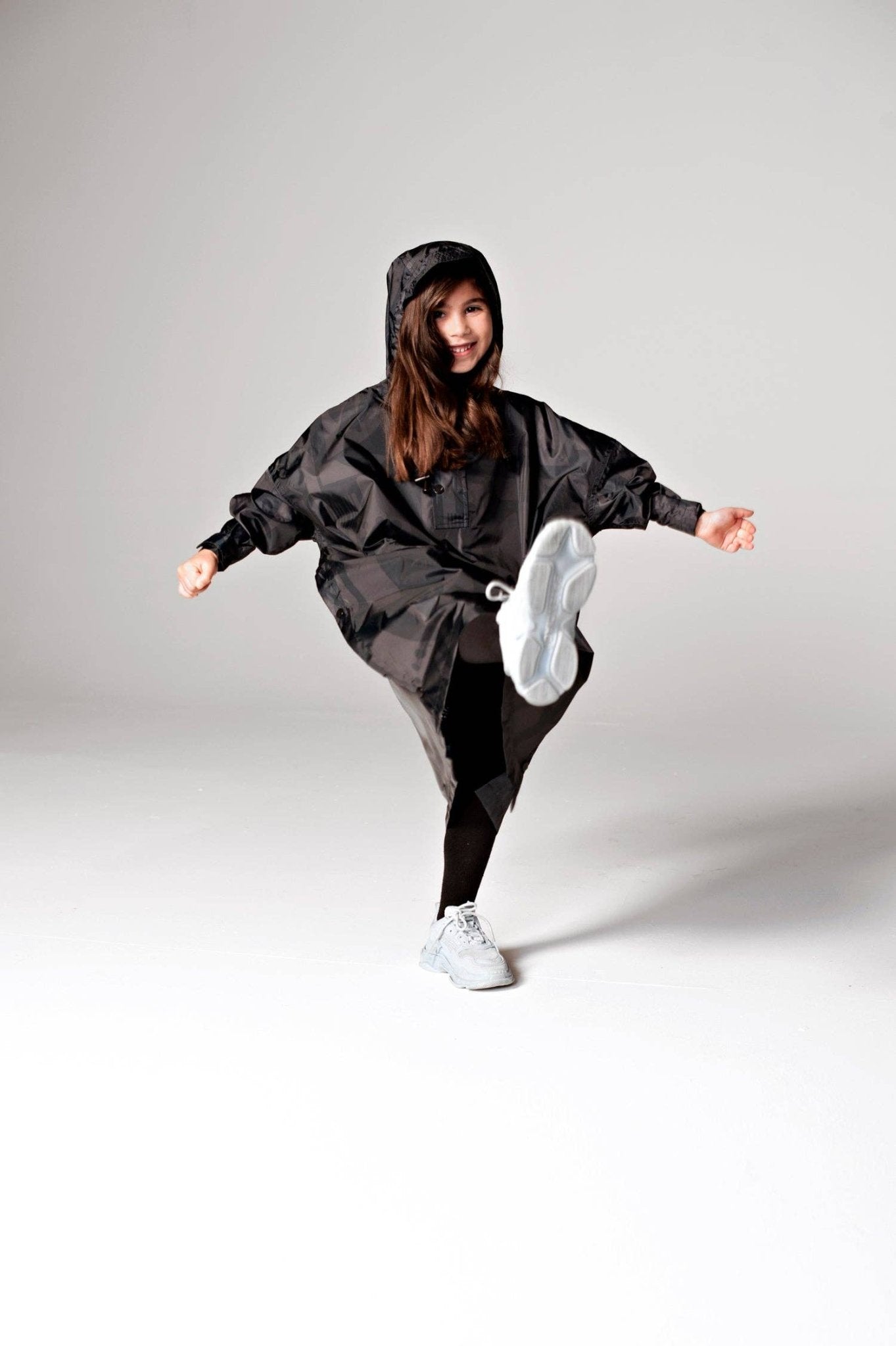 Rainkiss - Back to Black - Kids Rain Poncho - Mack & Harvie