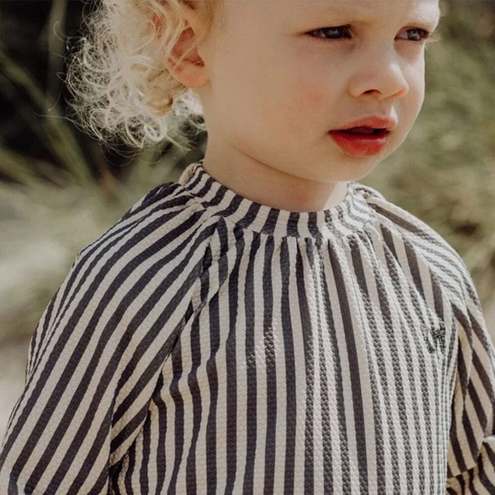 Rash Tee - Deep Blue Stripe - Mack & Harvie
