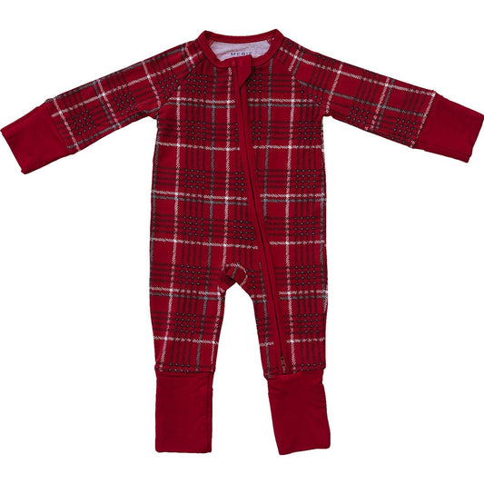 Red Plaid Bamboo Zipper - Mack & Harvie