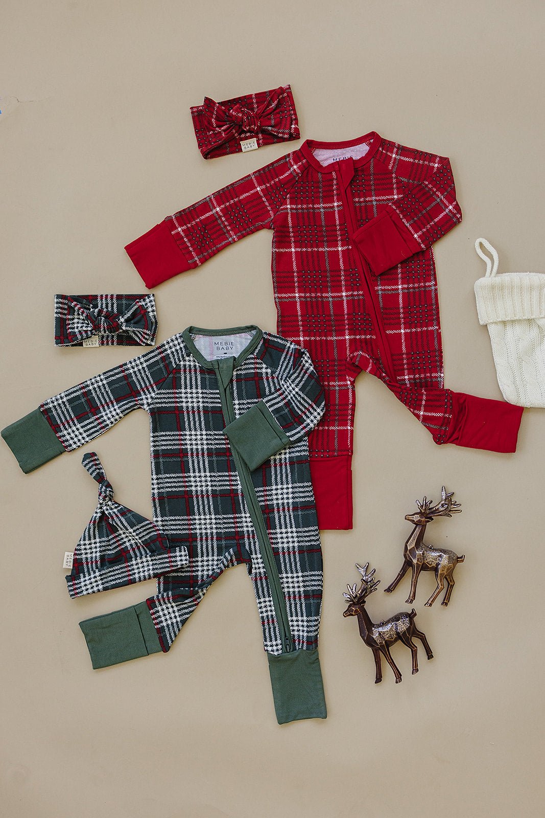 Red Plaid Bamboo Zipper - Mack & Harvie