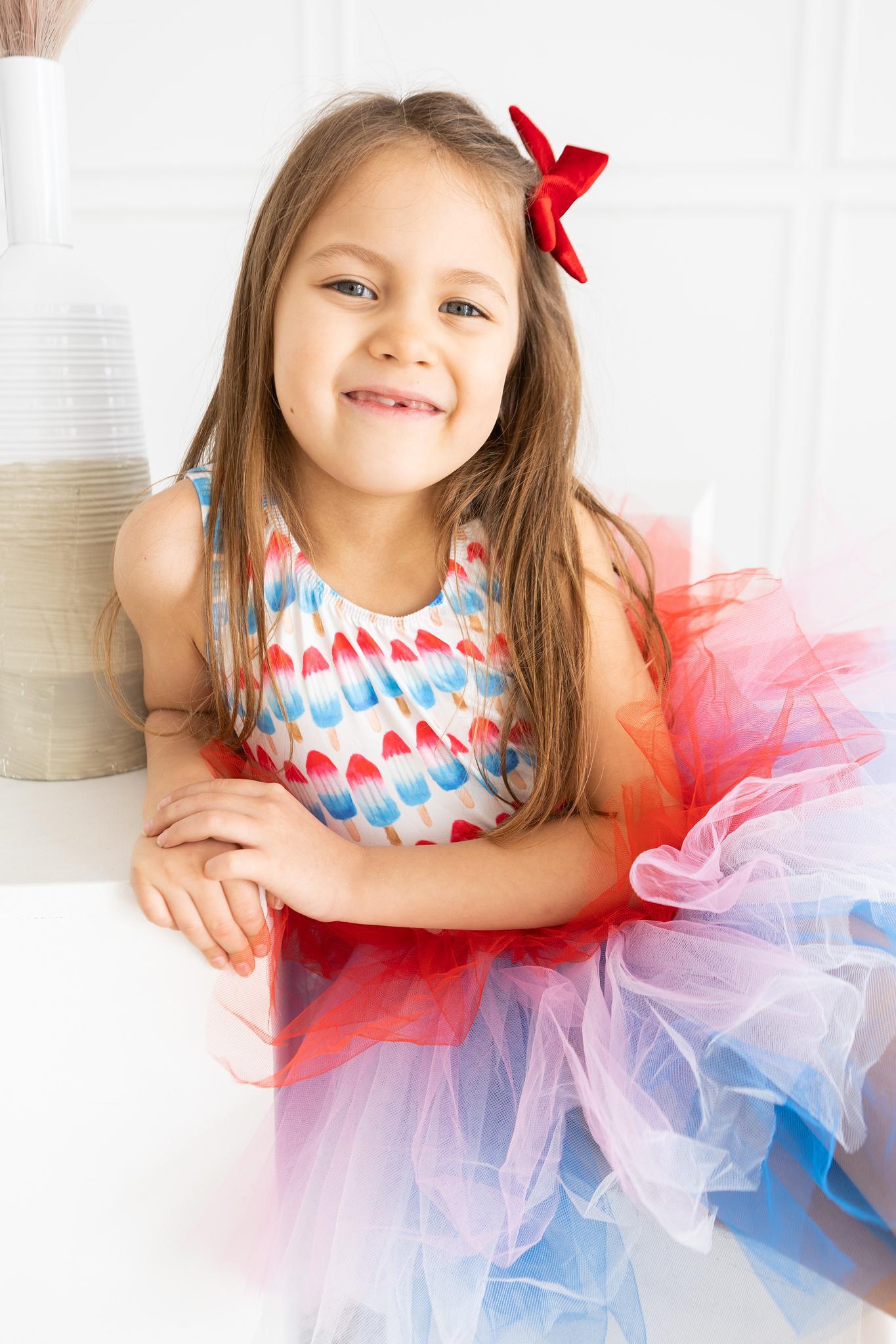 Red, White & Cute Tank Tutu Leotard - Mack & Harvie