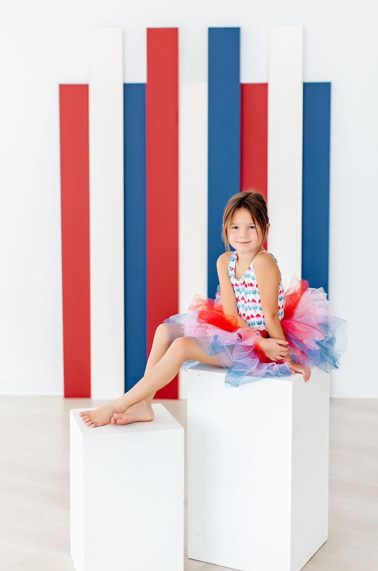 Red, White & Cute Tank Tutu Leotard - Mack & Harvie
