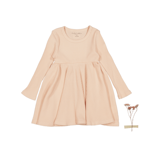 The Long Sleeve Dress - Powder