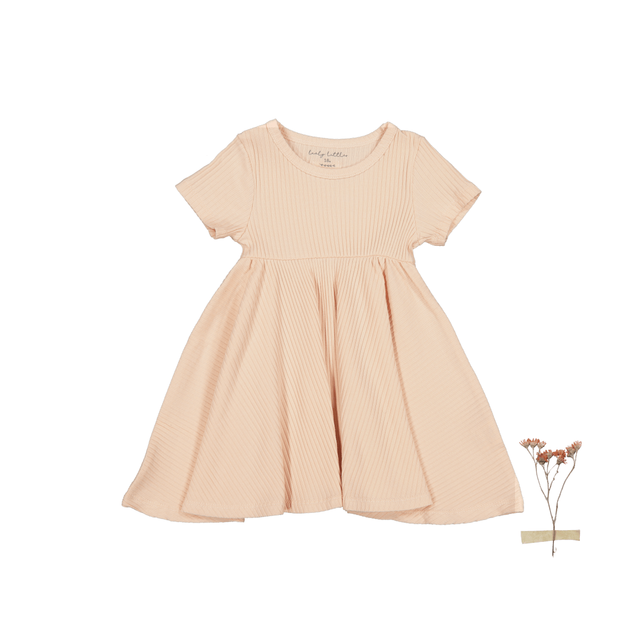 The Short Sleeve Dress - Powder