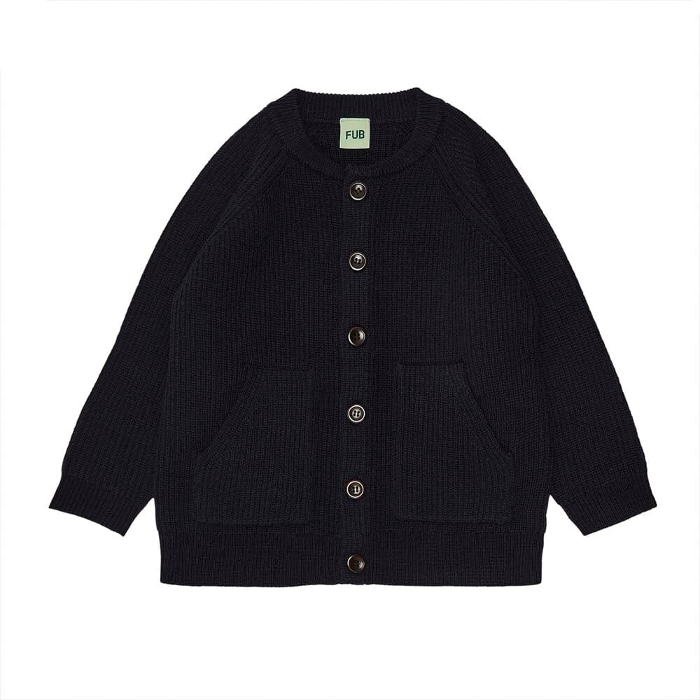 Rib Pocket Cardigan - Dark Navy - Mack & Harvie