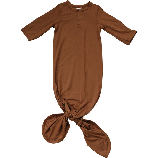 Rust Bamboo Knot Gown - Mack & Harvie