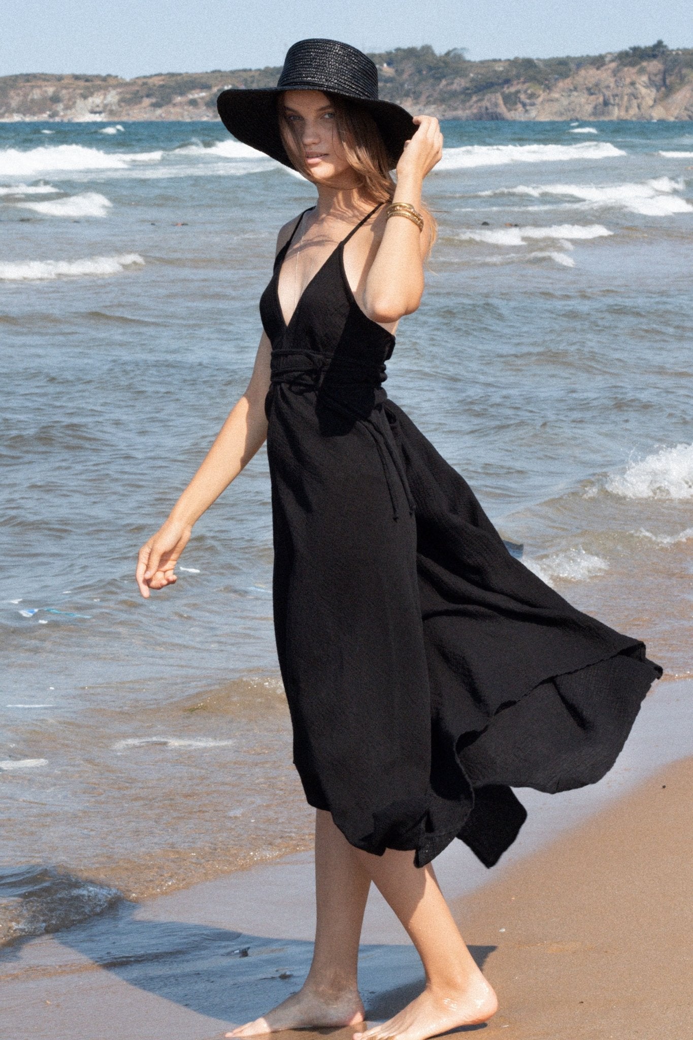 Sage Maxi Dress - Black - Mack & Harvie