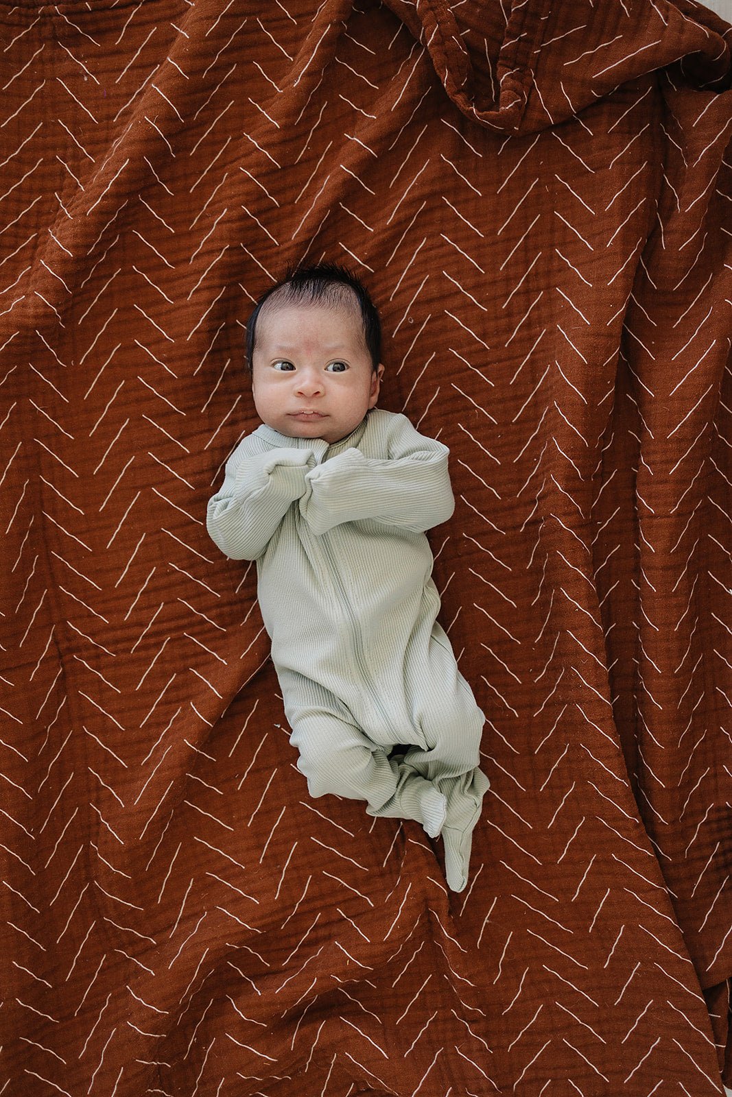 Sage Organic Cotton Ribbed Zipper - Mack & Harvie