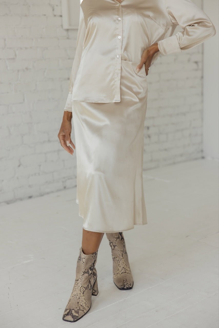 SALT Gable Estates Midi Slip Skirt - Mack & Harvie