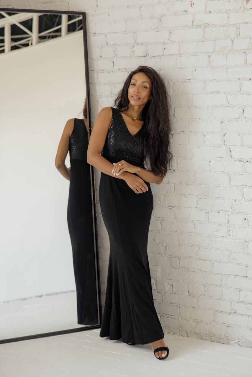 SALT Gala Timeless Sequin Detail Dress - Mack & Harvie