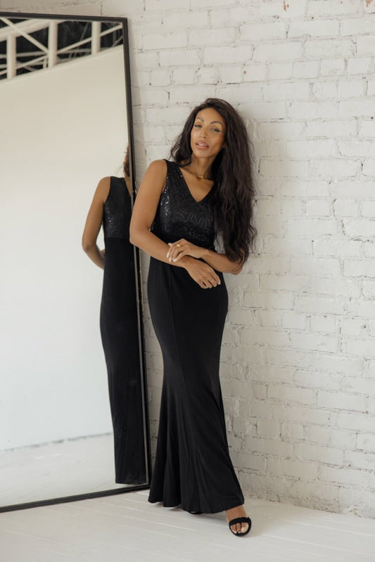 SALT Gala Timeless Sequin Detail Dress - Mack & Harvie