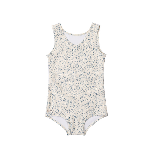 Sweetheart 1 Piece Swimsuit | UPF + Recycled - Scandi Floral